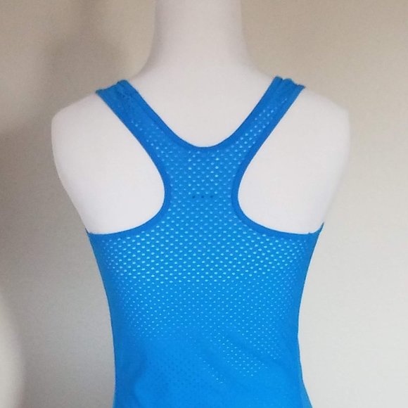 Nike Pro Dri-Fit Blue Sleeveless Racer Back Tank Top Size Small - Picture 4 of 8